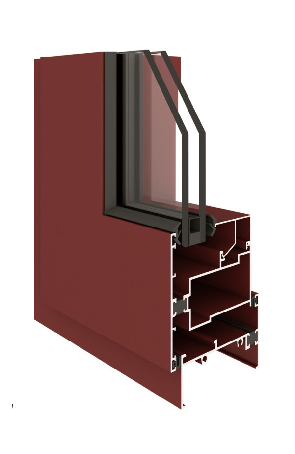 注膠平開窗-ZJ70系列（邊框70mm）